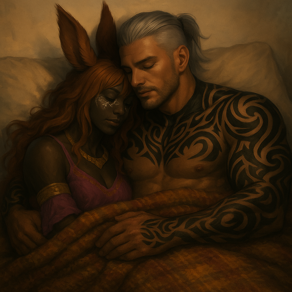 Resting under a blanket